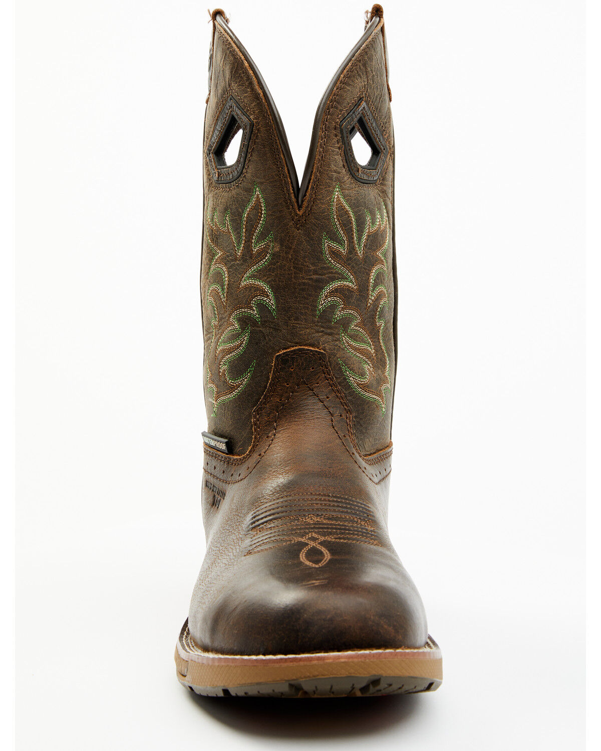 Image #4 - Double H Men's Apparition Waterproof Electrical Hazard Western Roper Boots - Composite Toe, Brown, hi-res