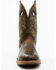 Image #4 - Double H Men's Apparition Waterproof Electrical Hazard Western Roper Boots - Composite Toe, Brown, hi-res