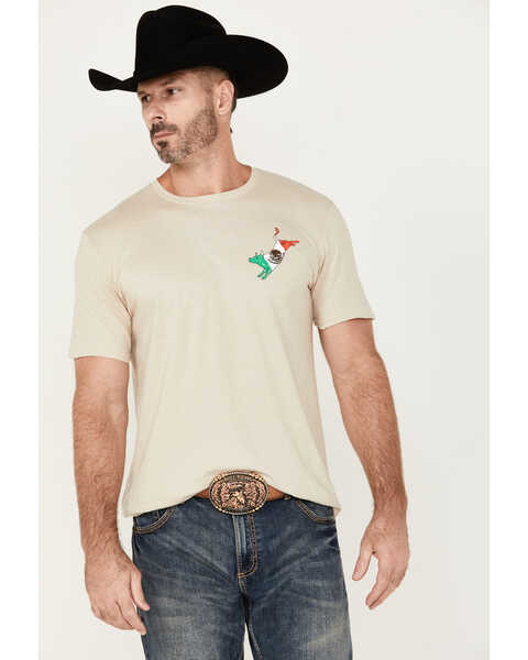 Image #2 - Cowboy Hardware Men's Mexican Bull Short Sleeve Graphic T-Shirt, Sand, hi-res
