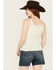 Image #4 - Angie Women's Crochet Tank Top, Ivory, hi-res