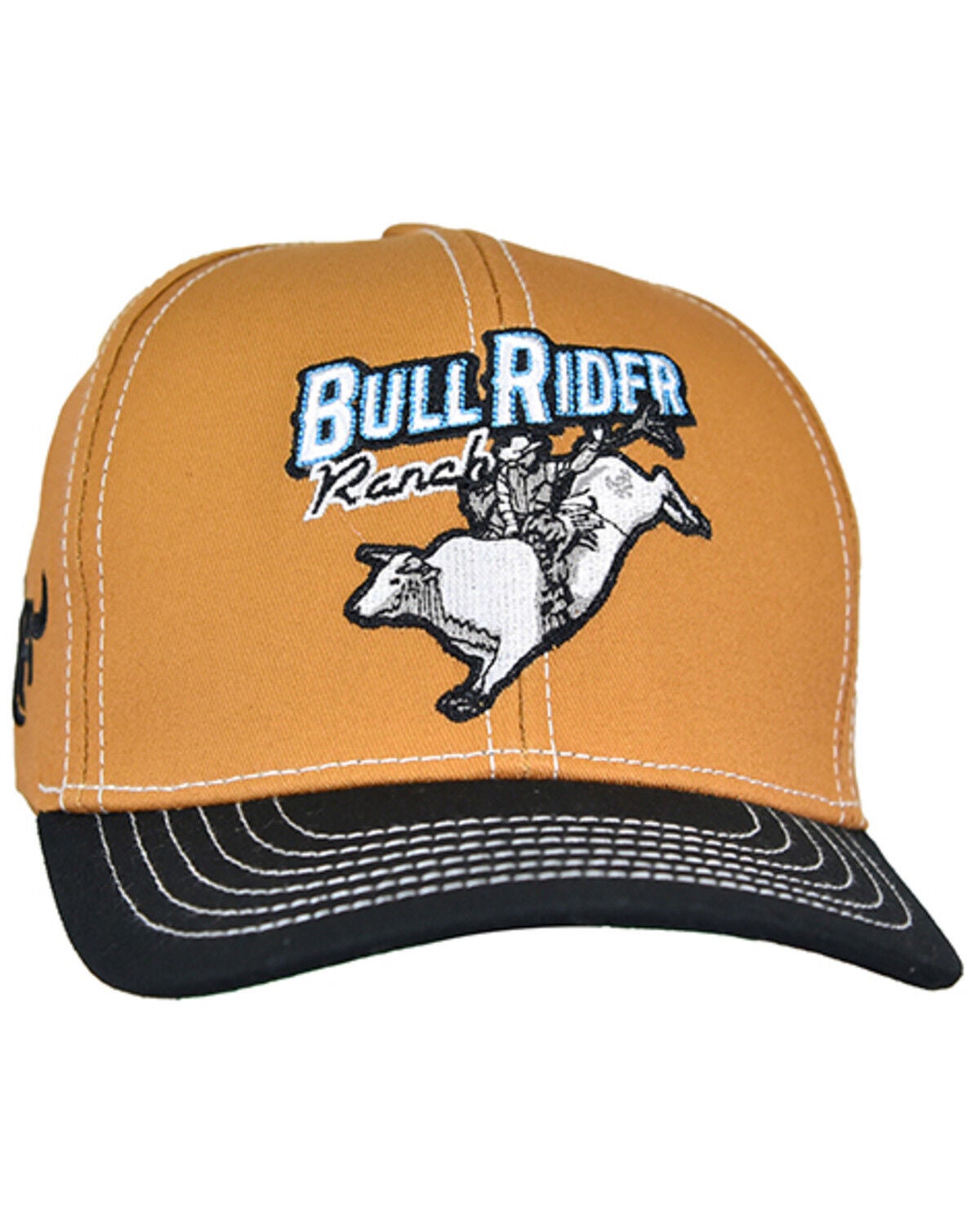 Image #1 - Cowboy Hardware Boys' Bull Rider Ranch Ball Cap, Orange, hi-res