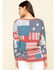 Tasha Polizzi Women's Flag Patch Pullover, Multi, hi-res