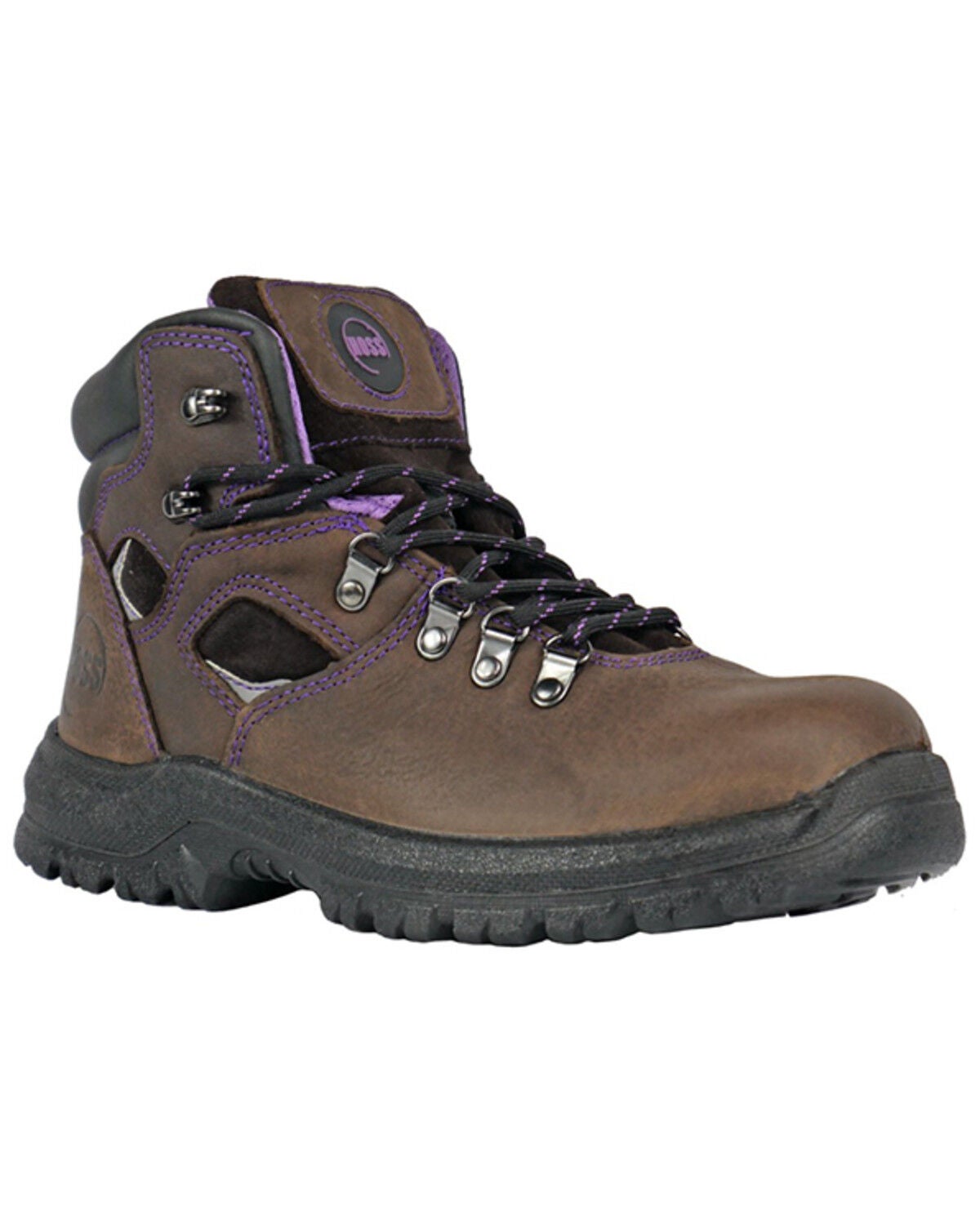 Hoss Women's 6" Lily Waterproof Work Boots - Steel Toe, Brown, hi-res