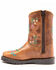 Image #3 - Shyanne Toddler Girls' Floral Western Boots - Square Toe, Brown, hi-res