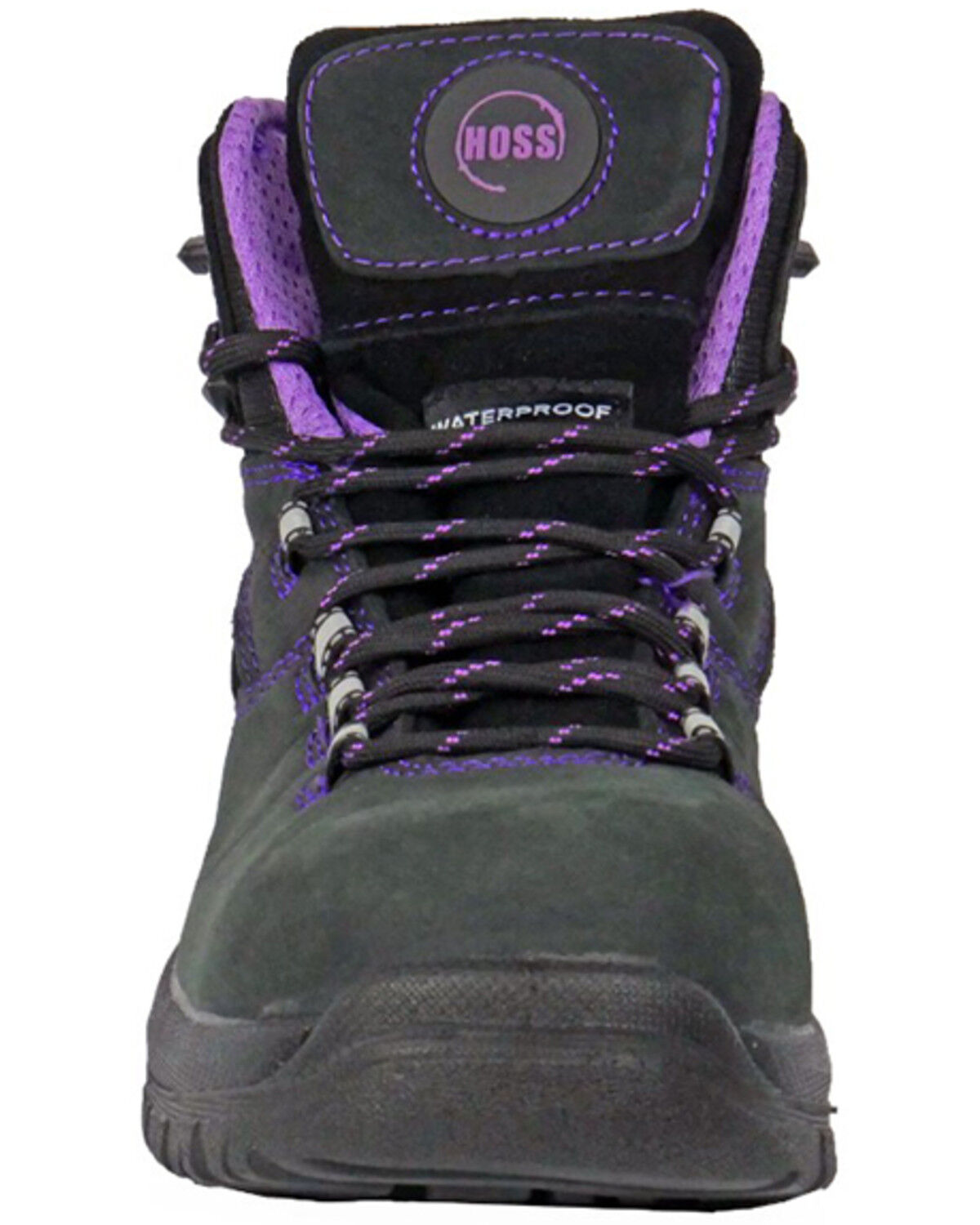 Image #4 - Hoss Women's 6" Lacy Waterproof Work Boots - Composite Toe, Black, hi-res
