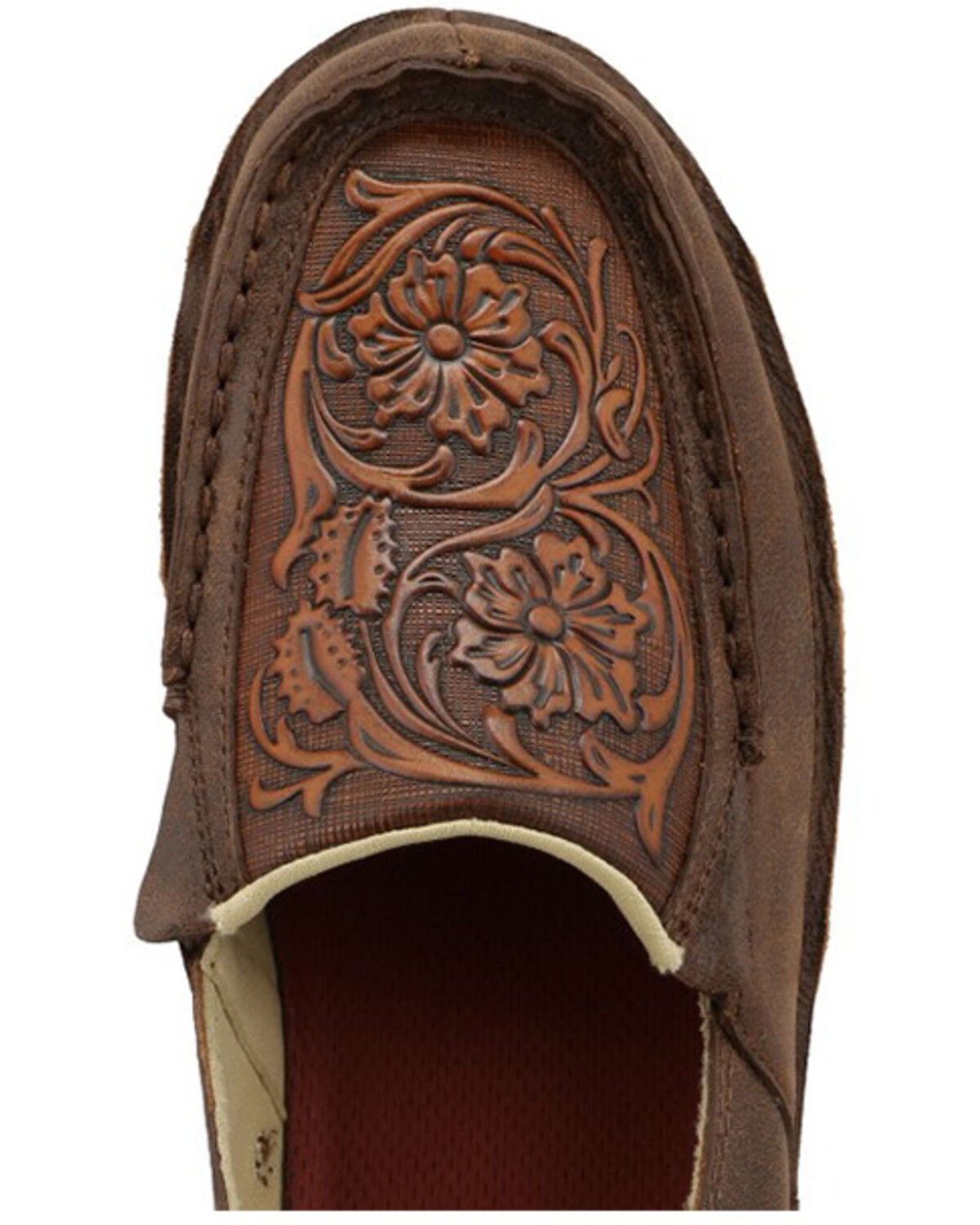 Image #4 - Twisted X Women's Slip-On Loafers, Chocolate, hi-res