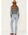 Image #3 - Wrangler Women's Light Wash Mid Rise Willow Diane Ultimate Riding Straight Jeans, Blue, hi-res