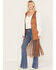 Image #2 - Shyanne Women's Faux Suede Fringe Vest, Brown, hi-res