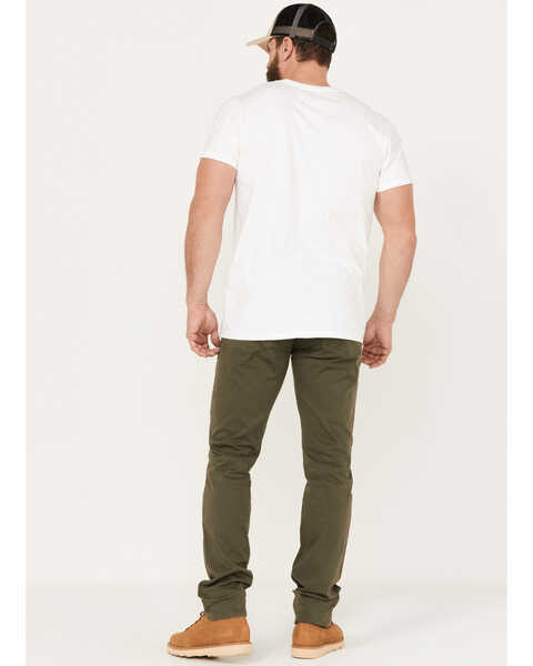Image #3 - Brothers and Sons Men's Slim Straight Stretch Denim Jeans, Olive, hi-res