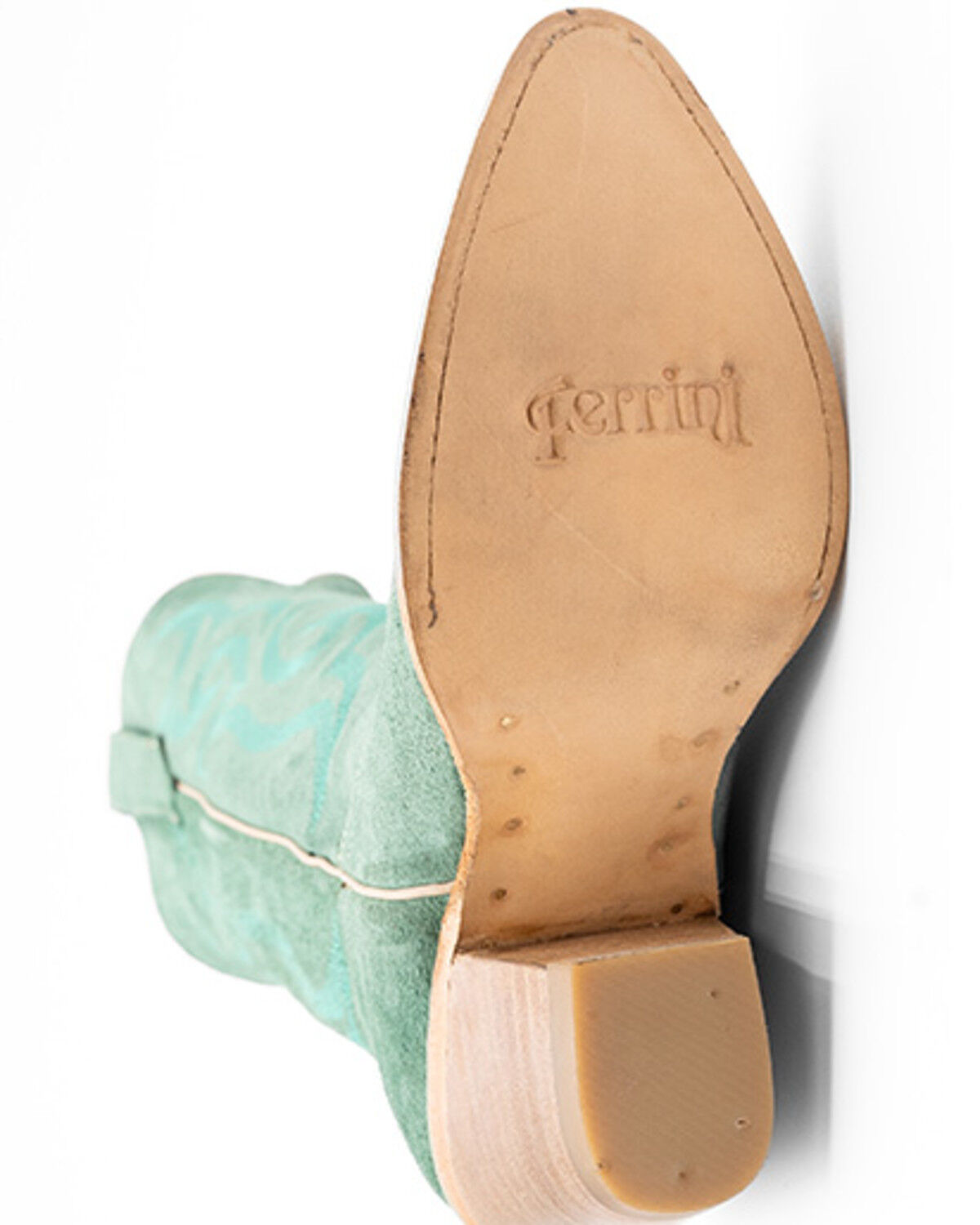 Image #7 - Ferrini Women's Quinn Western Boots - Round Toe, Seafoam, hi-res