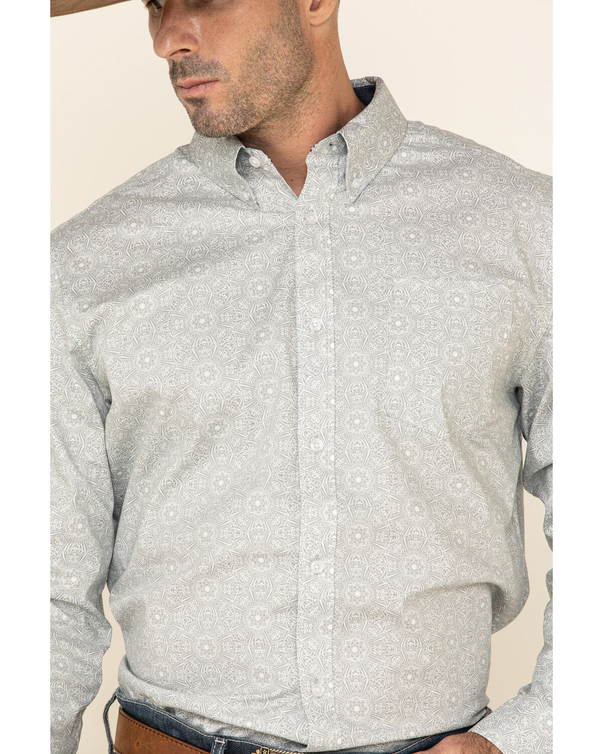 Image #3 - Cody James Men's Hemlock Medallion Print Long Sleeve Western Shirt, , hi-res