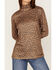 Image #3 - Tasha Polizzi Women's Kylie Leopard Print Turtleneck, Chocolate, hi-res
