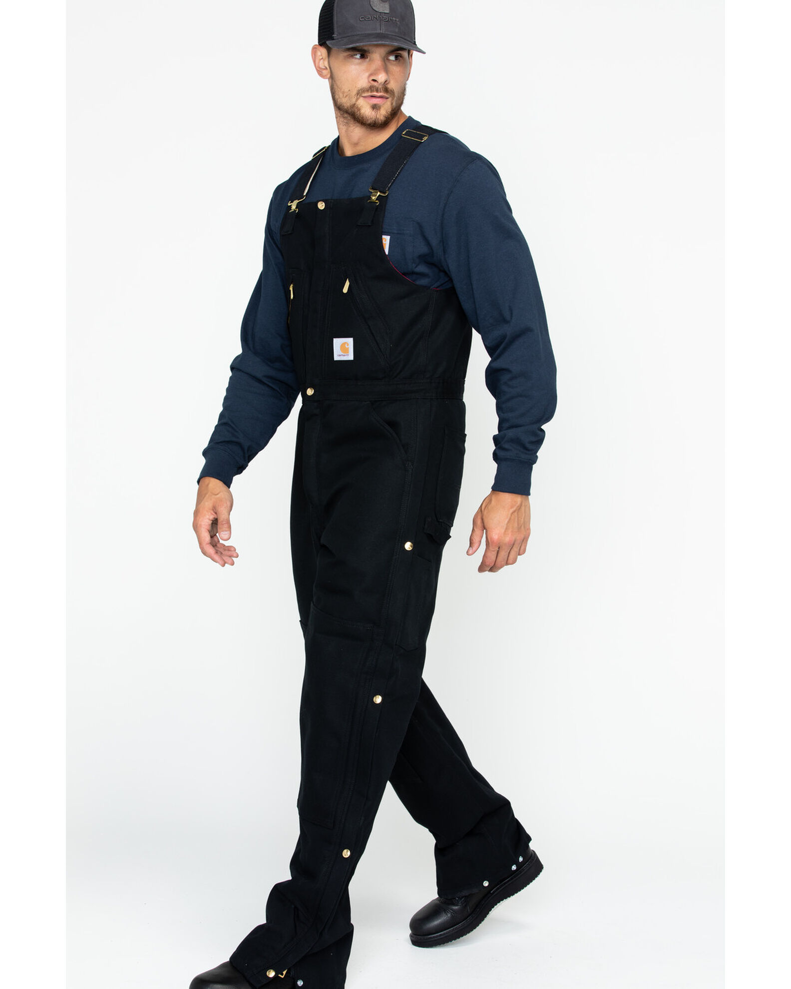 Carhartt Men s Zip to Waist Bib Work Overalls Country Outfitter