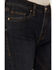 Image #2 - Rock & Roll Denim Women's Dark Wash High Rise Raw Denim Trouser Jeans, Dark Wash, hi-res