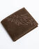 Image #1 - Cody James Men's Brown Horizontal Bi-Fold Leather Wallet , Brown, hi-res