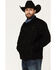 Image #2 - Wrangler Men's Shadow Black Unlined Button-Down Denim Jacket, Black, hi-res
