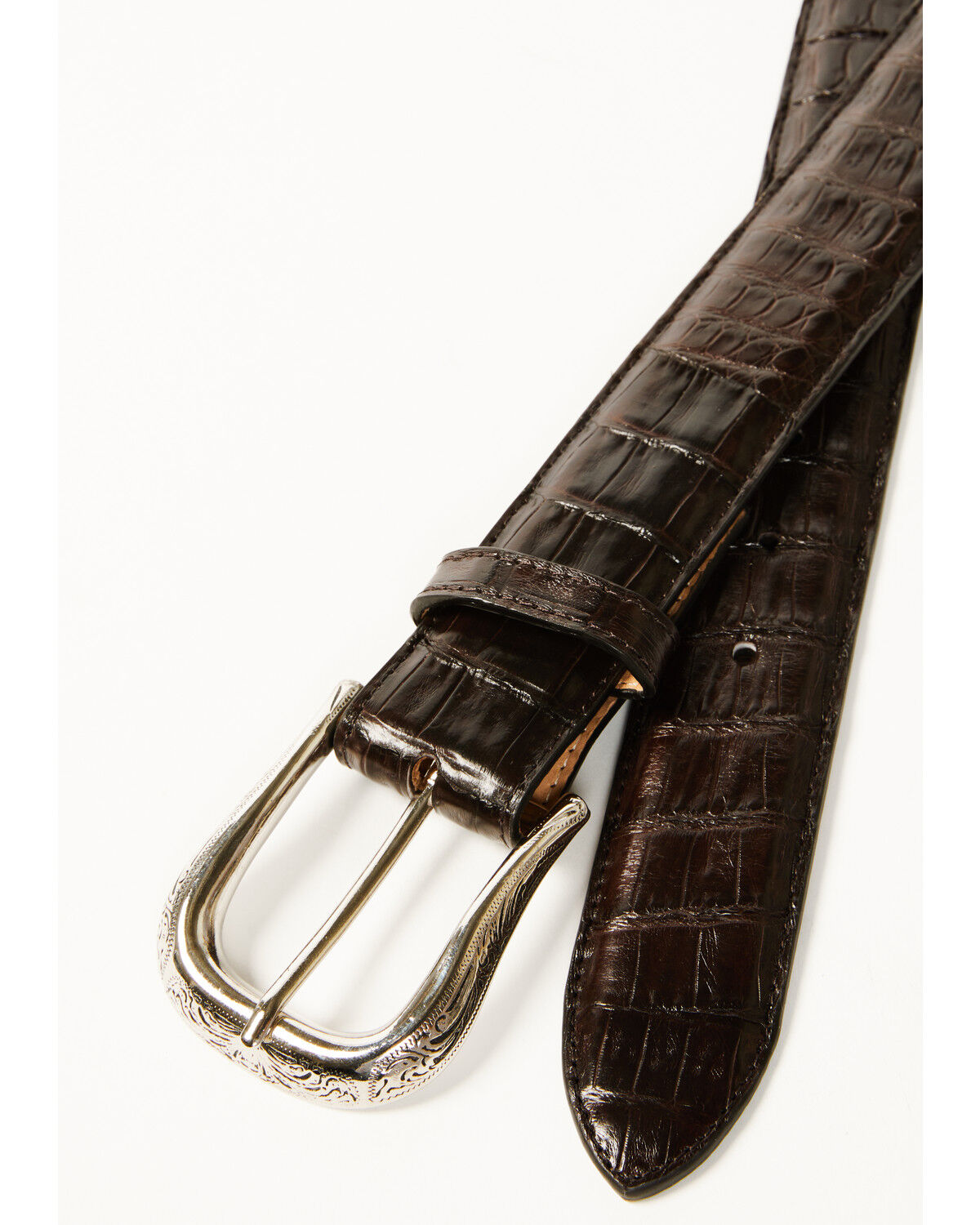 Image #2 - Cody James Black 1978® Men's Exotic Caiman Belt, Chocolate, hi-res
