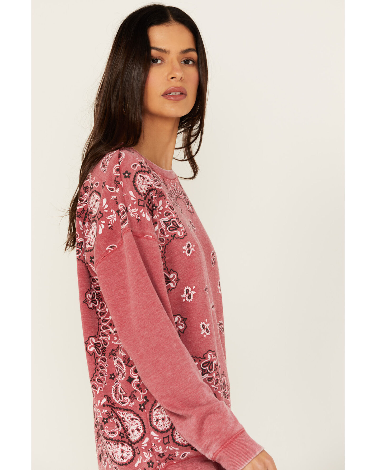 Blended Women s Bandana Print Sweatshirt Country Outfitter