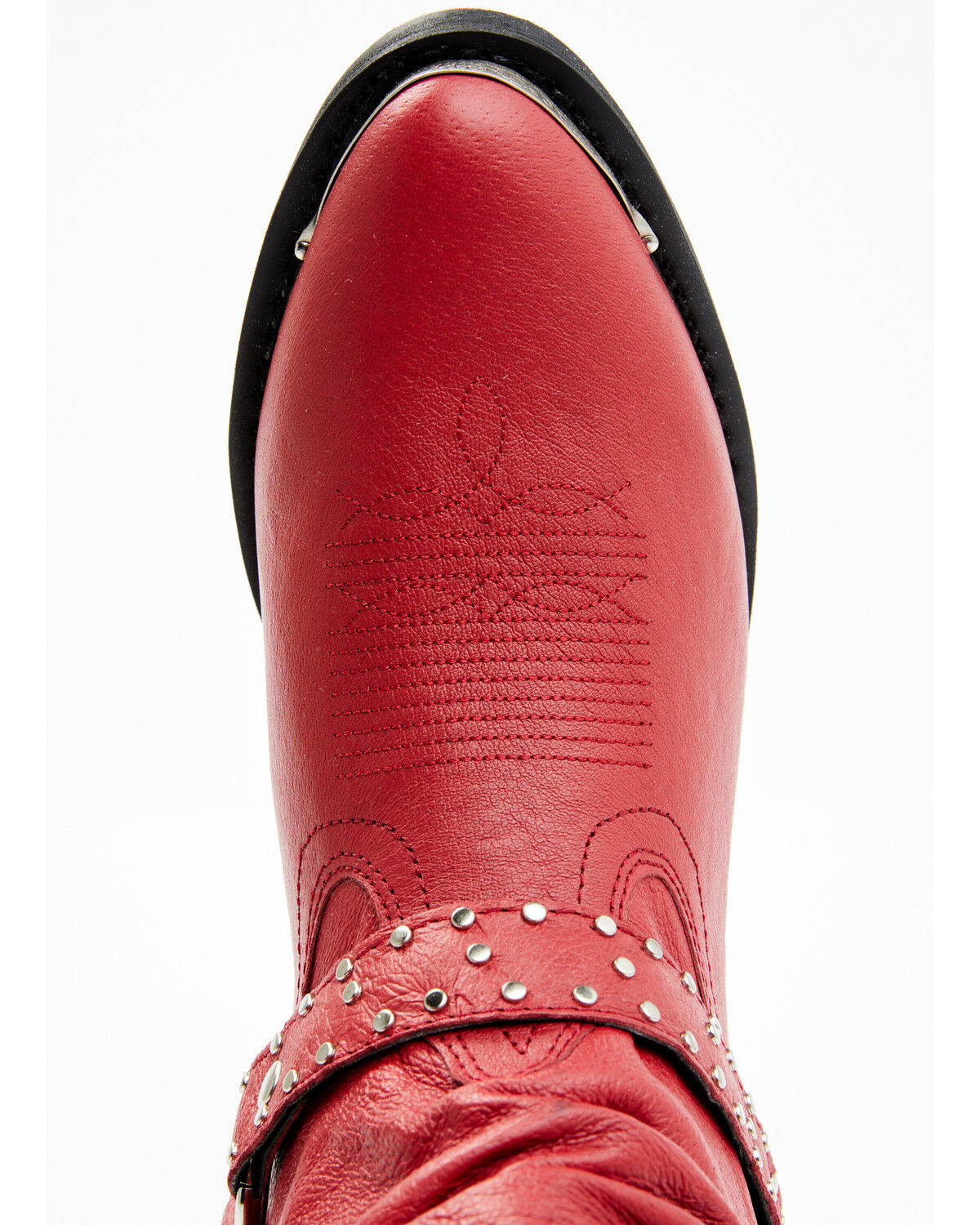Image #6 - Shyanne Women's Ally Slouch Harness Fashion Boots - Round Toe, Red, hi-res