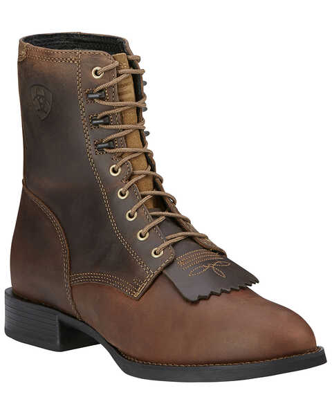 Image #1 - Ariat Men's Heritage Lacer Western Boots - Round Toe, Distressed, hi-res