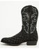 Image #3 - Dan Post Men's Exotic Pirarucu Western Boots - Round Toe, Black, hi-res