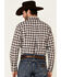 Image #4 - Ariat Men's Mach Stretch Small Plaid Long Sleeve Button Down Western Shirt , Aqua, hi-res