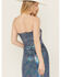 Image #4 - Vibrant Denim Women's Iridescent Tube Top, Blue, hi-res