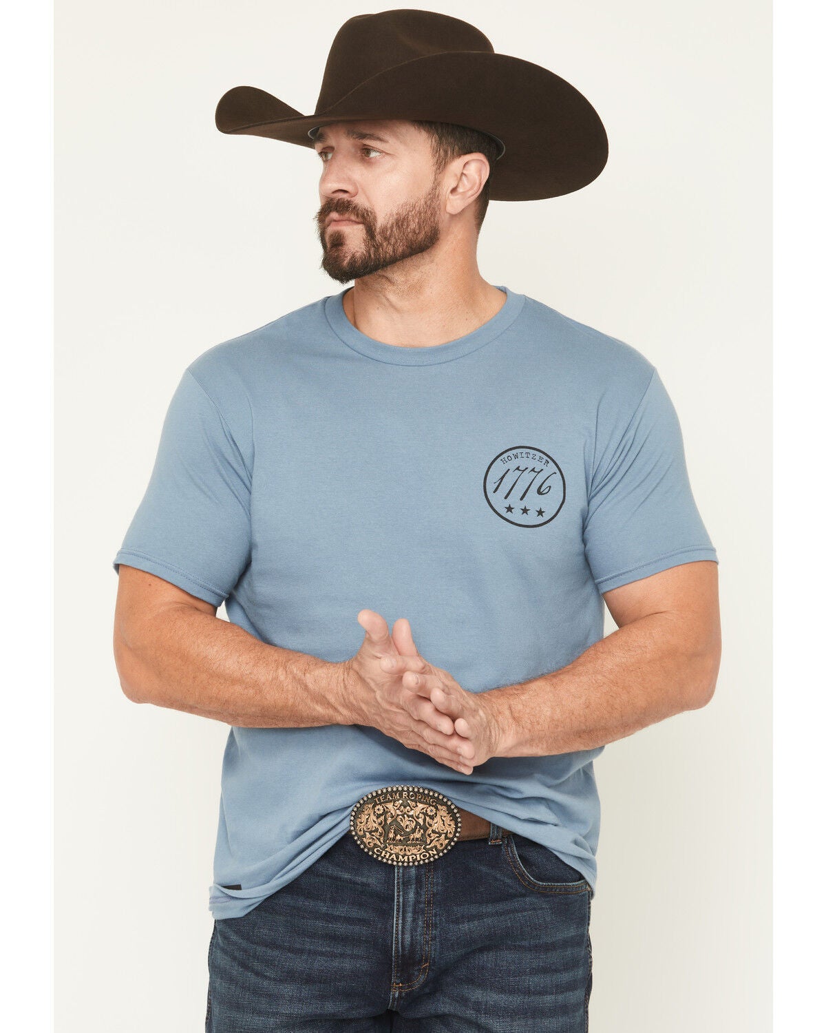 Howitzer Men's Sweet Land Short Sleeve Graphic T-Shirt, Blue, hi-res