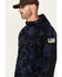Image #2 - Hawx Men's Arlington Logo Camo Print Hooded Sweatshirt, Navy, hi-res