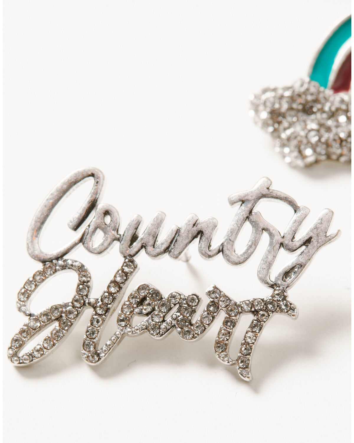 Image #3 - Lainey Wilson Women's Country Heart Pin Set - 3 Piece, Silver, hi-res