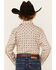 Image #4 - Rock & Roll Denim Boys Geo Print Long Sleeve Pearl Stretch Snap Western Shirt, Cream, hi-res
