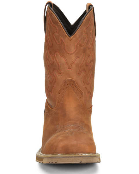 Image #5 - Double H Men's Workflex Waterproof Western Work Boots - Composite Toe, Brown, hi-res
