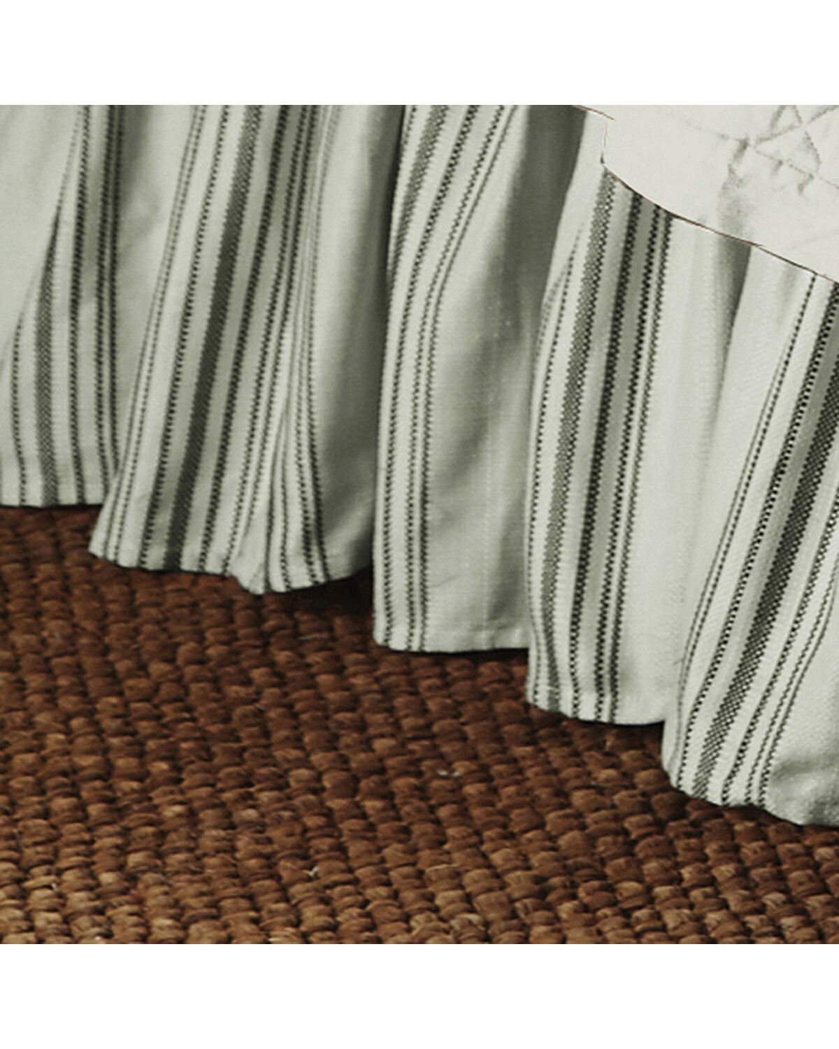 Image #1 - HiEnd Accents Prescott Taupe Stripe Bedskirt - King, Taupe, hi-res