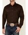 Image #4 - Roper Men's Amarillo Collection Solid Long Sleeve Western Shirt, Brown, hi-res