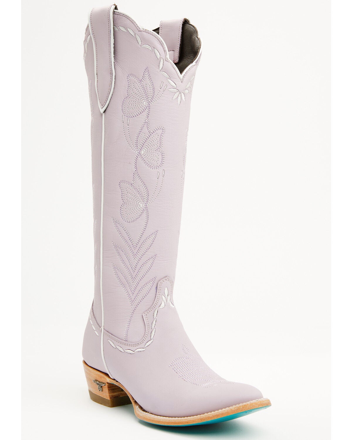 Image #1 - Lane Women's Sweet Memories Tall Western Boots - Round Toe, Lavender, hi-res