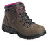 Avenger Women's Waterproof Lace-Up Hiking Boots - Steel Toe, Brown, hi-res