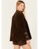 Image #4 - Driftwood Women's Suede Studded Blazer, Chocolate, hi-res