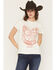 Image #1 - Wrangler Women's Luck Ain't Got Noting To Do With It Short Sleeve Graphic Tee, White, hi-res