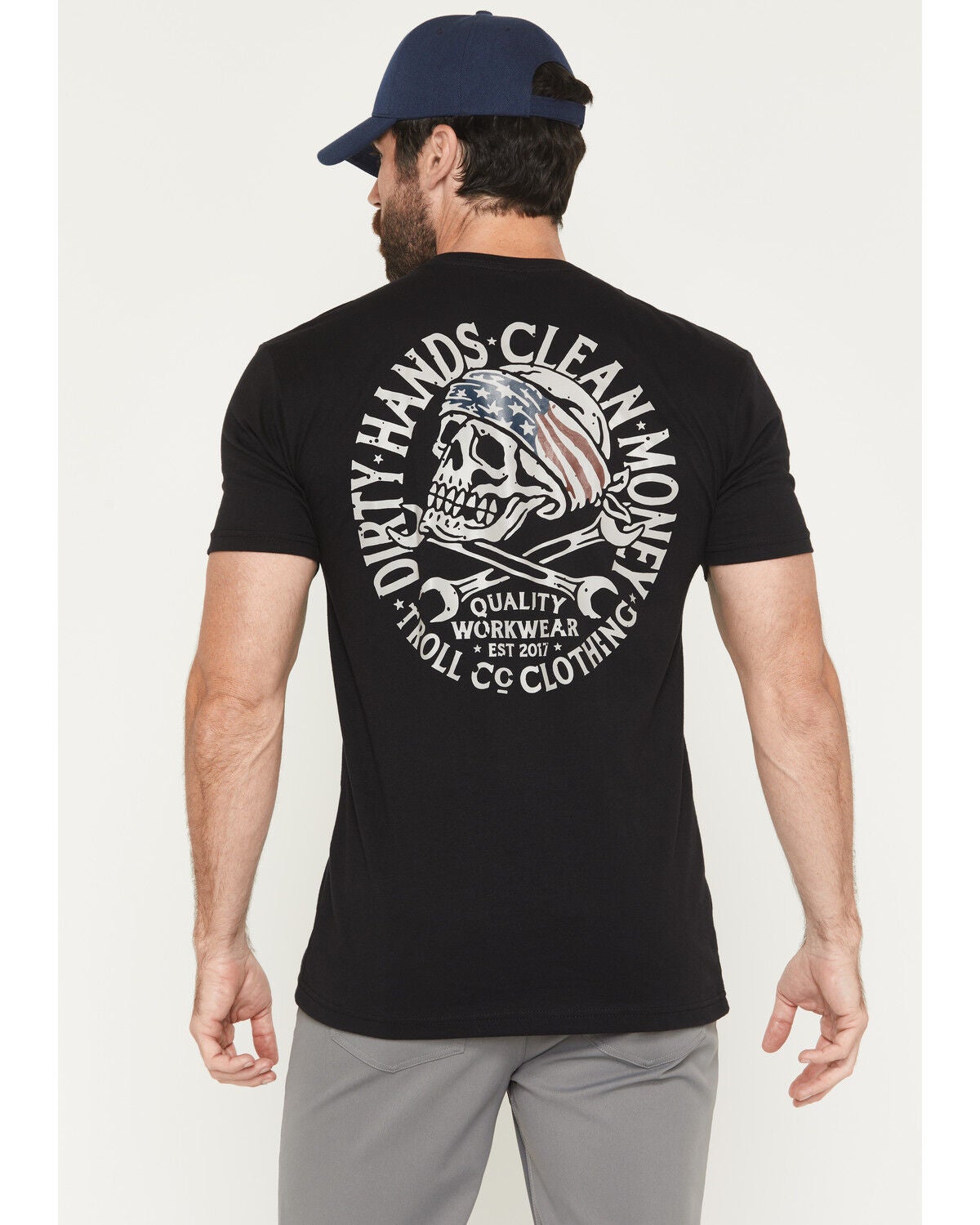 Troll Co Men's DHCM Pirate Short Sleeve Graphic T-Shirt, Black, hi-res