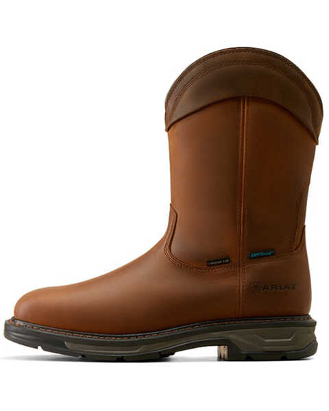 Image #2 - Ariat Men's WorkHog® XT Waterproof Wellington Work Boots - Carbon Toe , Brown, hi-res