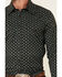 Image #3 - Rock & Roll Denim Men's Brown Southwestern Geo Print Long Sleeve Snap Western Shirt, Brown, hi-res