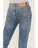 Image #4 - Levi's Girls' 726 Medium Wash Embroidered Stretch Flare Jeans, Blue, hi-res