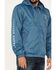 Image #3 - Brixton Men's Claxton Crest Logo Graphic Hooded Zip Jacket, Bright Blue, hi-res
