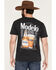 Image #1 - Modelo Men's Boot Barn Exclusive Vintage Article Short Sleeve Graphic T-Shirt, Black, hi-res