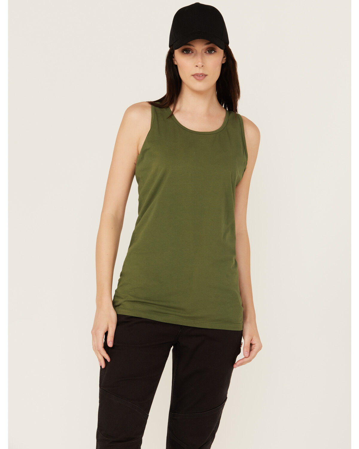 Image #1 - Dovetail Workwear Women's Solid Tank, Green, hi-res
