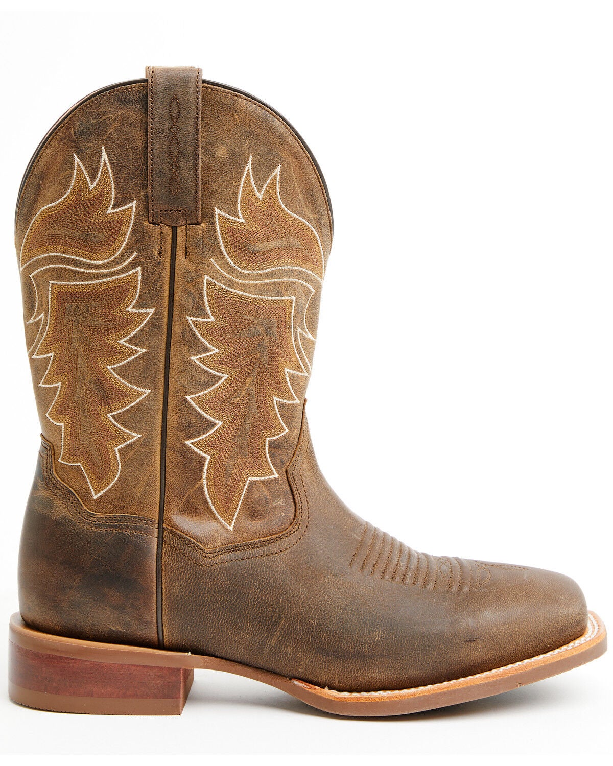 Image #2 - Dan Post Men's Morris Performance Western Boots - Broad Square Toe, Tan, hi-res