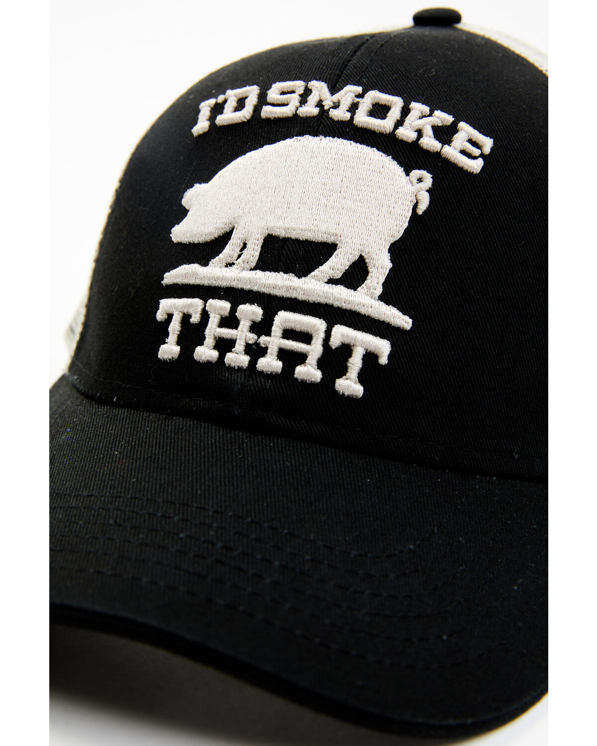 Image #2 - Cody James Men's I'd Smoke That Pig Ball Cap, Black, hi-res