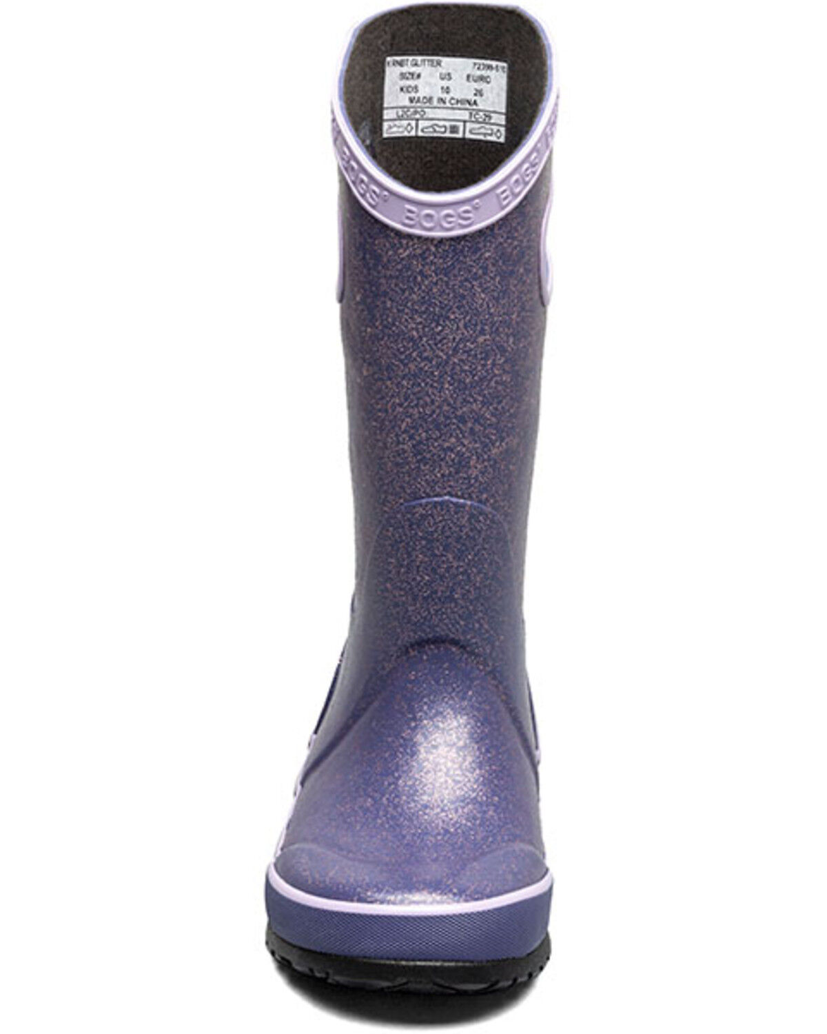Image #4 - Bogs Girls' Glitter Rainboots, Purple, hi-res