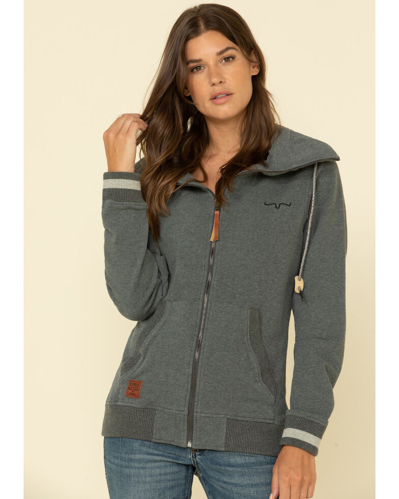 Kimes Ranch Women's Augier Zip Front Jacket , Charcoal, hi-res