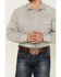 Image #3 - Roper Men's Abstract Print Long Sleeve Pearl Snap Western Shirt, Grey, hi-res